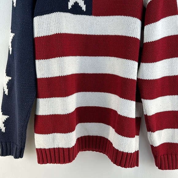 Tommy Hilfiger Stars and Stripes Cotton Pullover Sweater - Picture 3 of 9